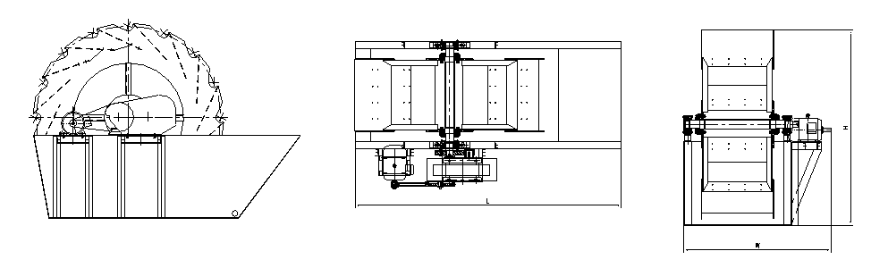 三葉輪斗式洗砂機(jī)